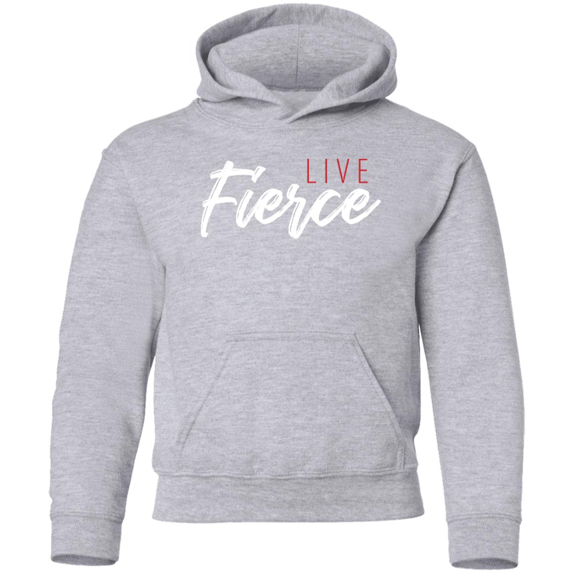 Live Fierce logo featured on center chest.