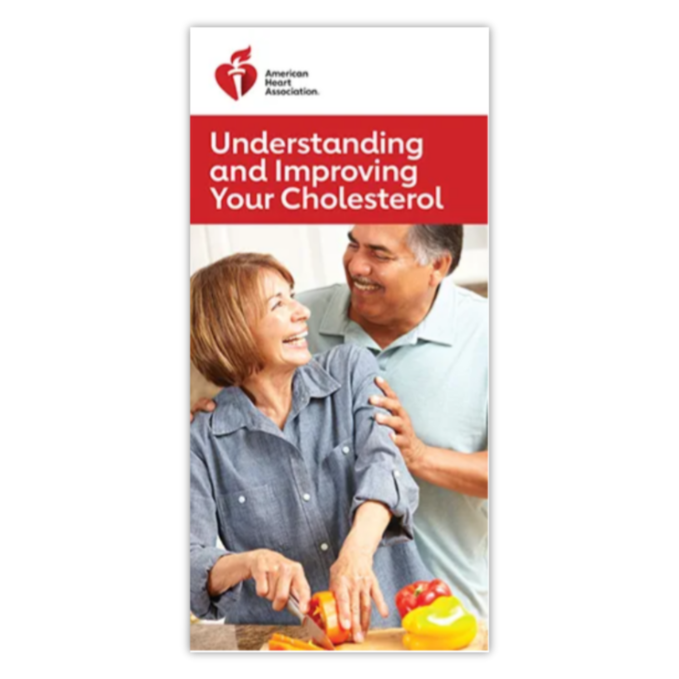 Brochure cover "Understanding and Improving Your Cholesterol"